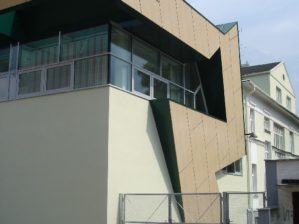 Opláštění budovy, Muzická škola umění, Ostrava, rok realizace 2007