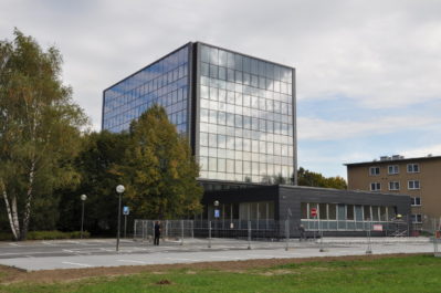 Opláštění administrativní budovy, SMWAK, Ostrava 2012